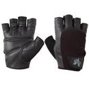 S Size Leather and Plastic Material Handling Glove in Black