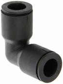 Legris Black OD Tube x MNPT 90 Degree Plastic Nickel-plated Brass Elbow 