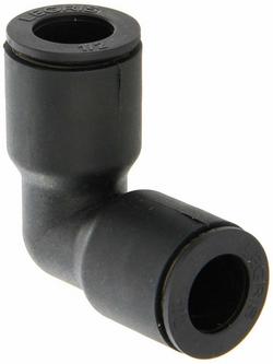 1/2 in. OD Tube x MNPT 90 Degree Plastic Nickel-plated Brass Elbow