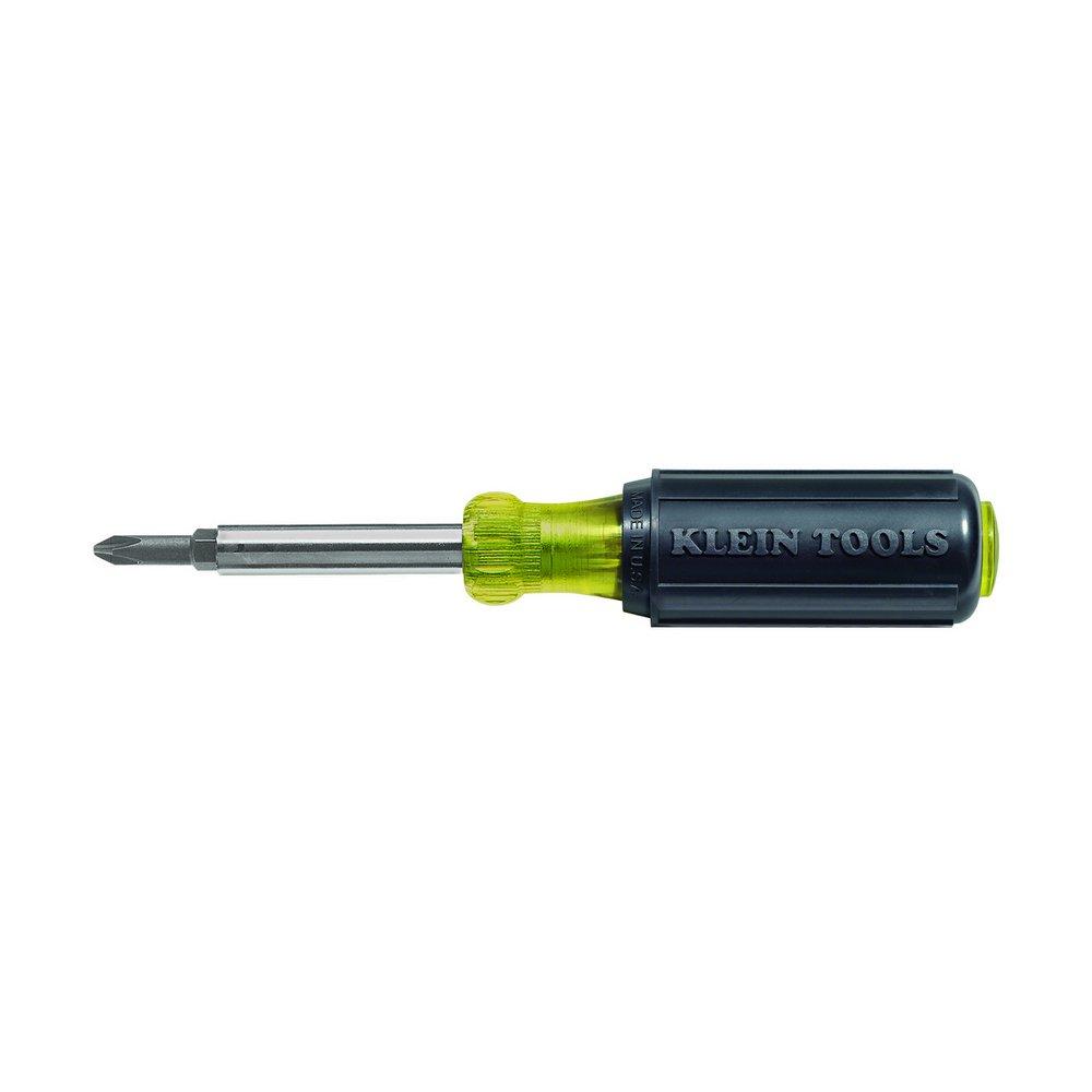Klein Tools Black Manual Slotted 1 Piece Screwdriver 