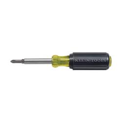 Manual 4 in. Slotted 1 Piece Screwdriver