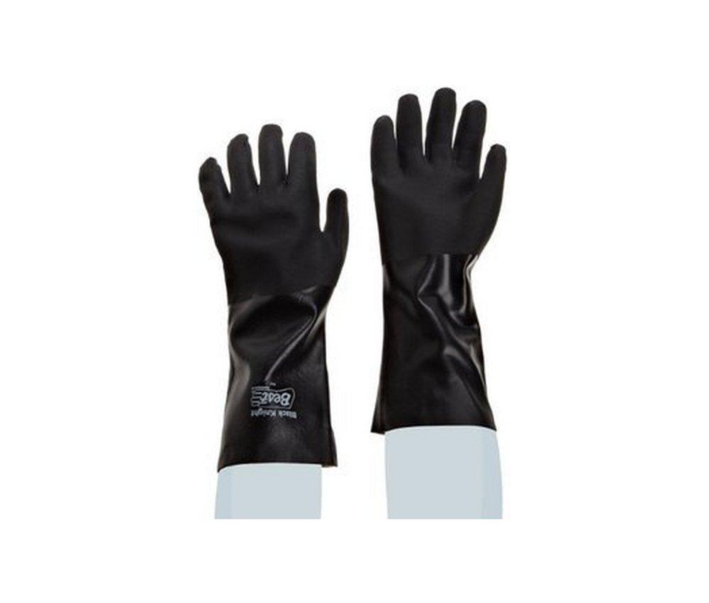 Showa Best Glove Black Right Hand, Petrochemical and Chemical Heavy Weight Rough Glove in Black 