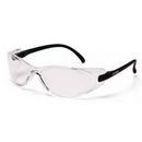 Pyramex Safety Products Polycarbonate Safety Glasses with Black Frame and Lens 