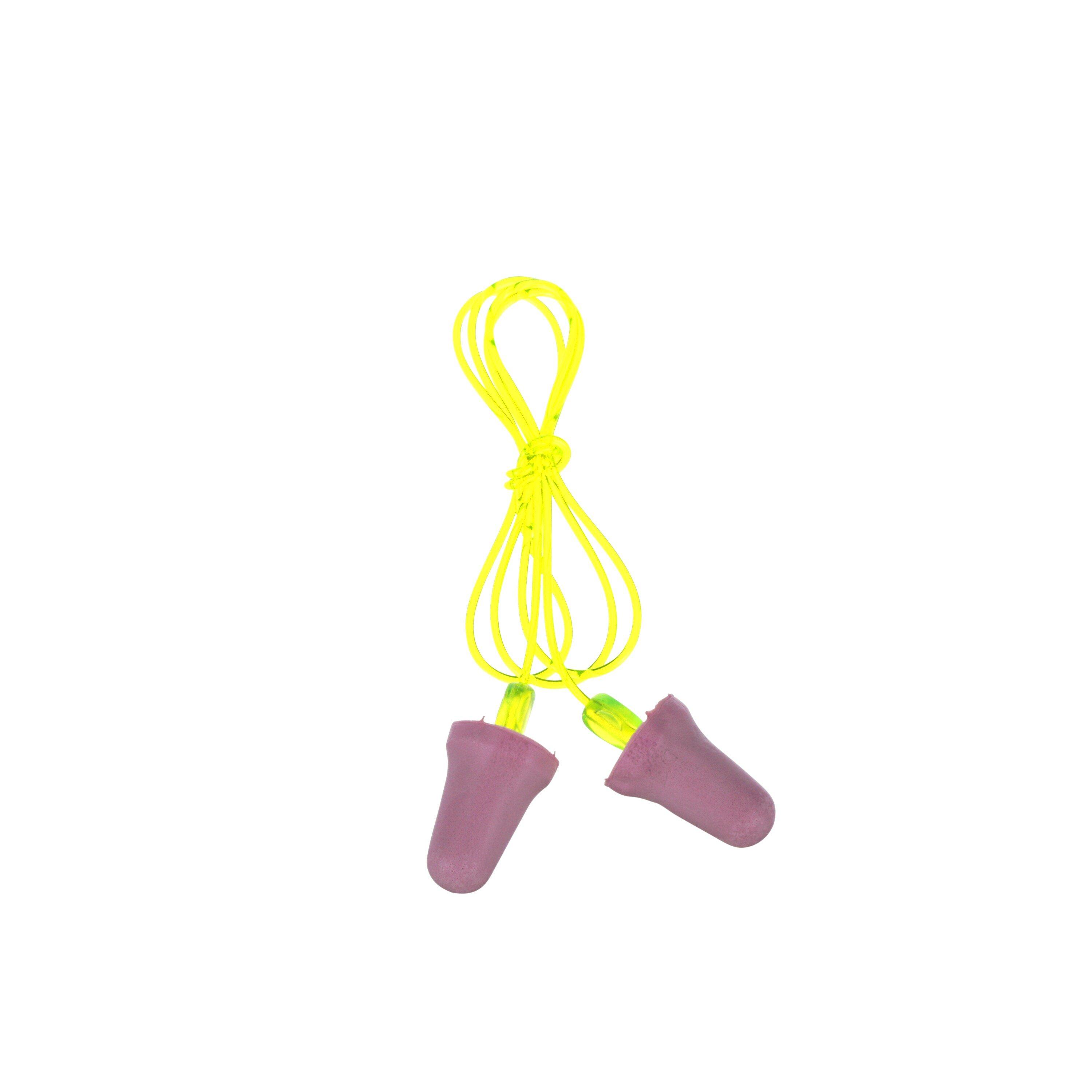 3M&trade; Purple Foam Corded Push-To-Fit Ear Plug 