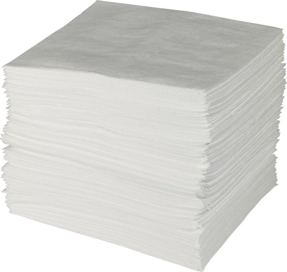 Brady Worldwide White 15 in. Oil Absorbent Pad (Case of 100) 