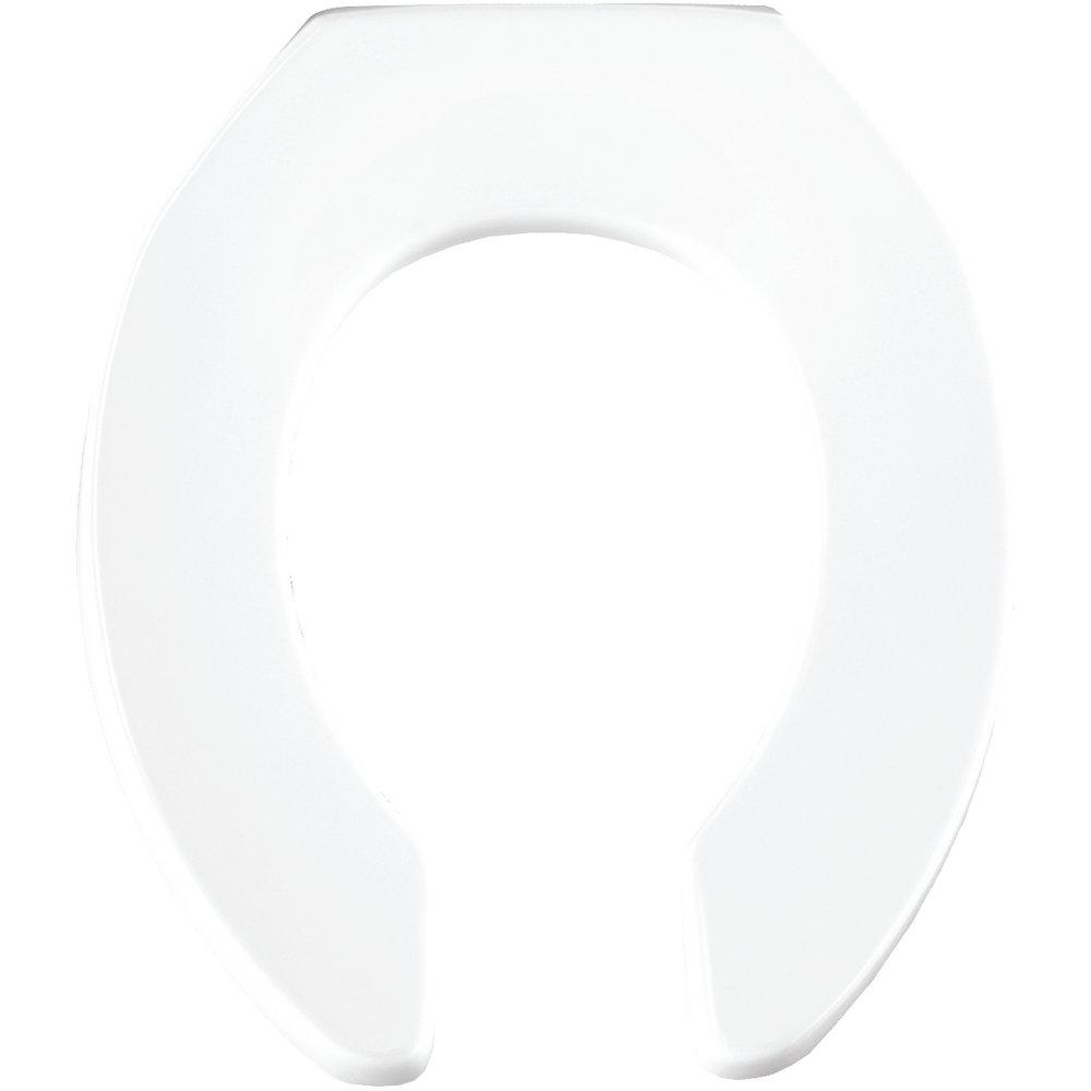 Bemis White Round Open Front 