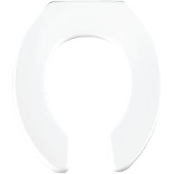 Round Open Front Toilet Seat in White