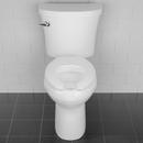 Bemis White Elongated Open Front Toilet Seat (Less Cover) 