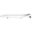 Bemis White Elongated Open Front Toilet Seat (Less Cover) 