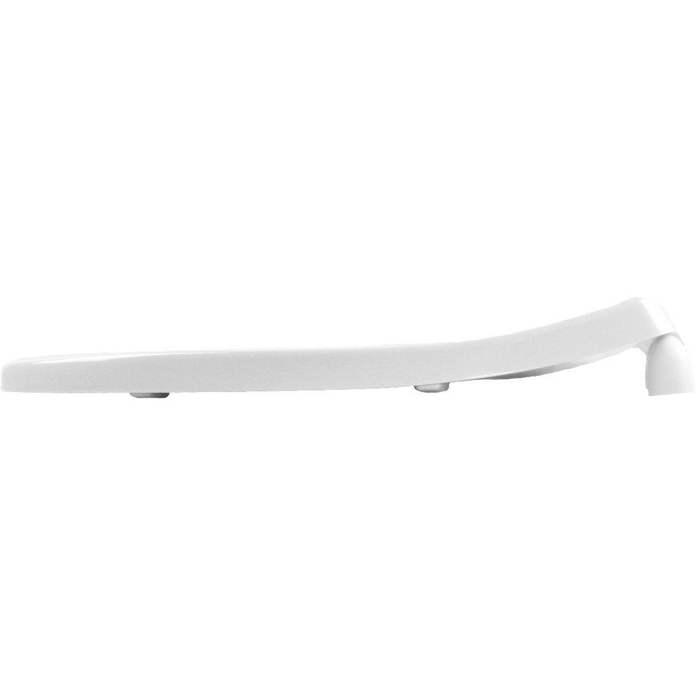 Bemis White Elongated Open Front Toilet Seat 