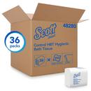 Scott&reg; White 4-1/2 in. 2-Ply Bathroom Tissue in White (Case of 36) 