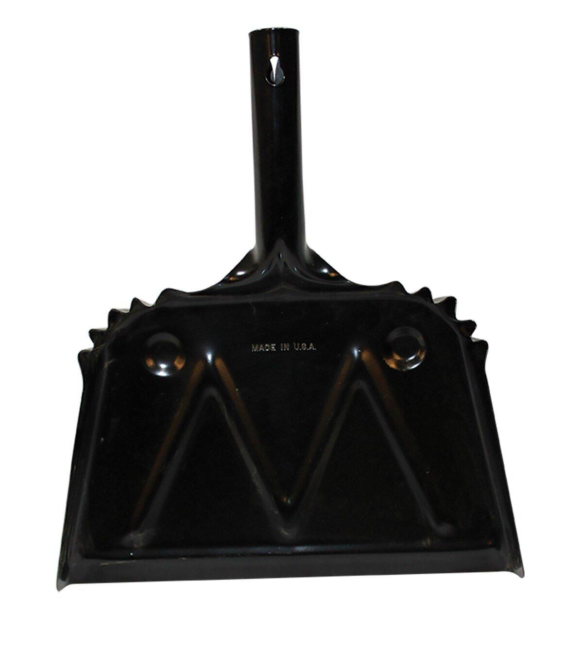 Impact&reg; Black 14 x 12 in. Steel Dust Pan 