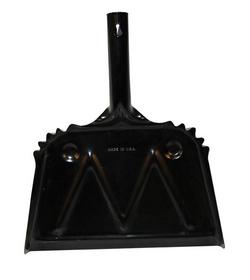 12 in. Steel Dust Pan in Black