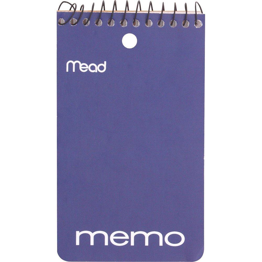 Mead Corporation White Top Bounded Mead Wirebound Memo Book 