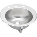 19 x 16 in. 3-Hole Single Bowl Oval Kitchen Sink Stainless Steel
