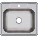 Elkay Lustrous Satin Topmount Lavatory Sink in Stainless Steel and Lustrous Highlighted Satin 