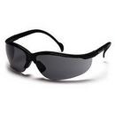 Polycarbonate Safety Glasses with Black Frame and Grey Lens