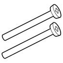 Moen Chrome Face Plate Screw Kit 