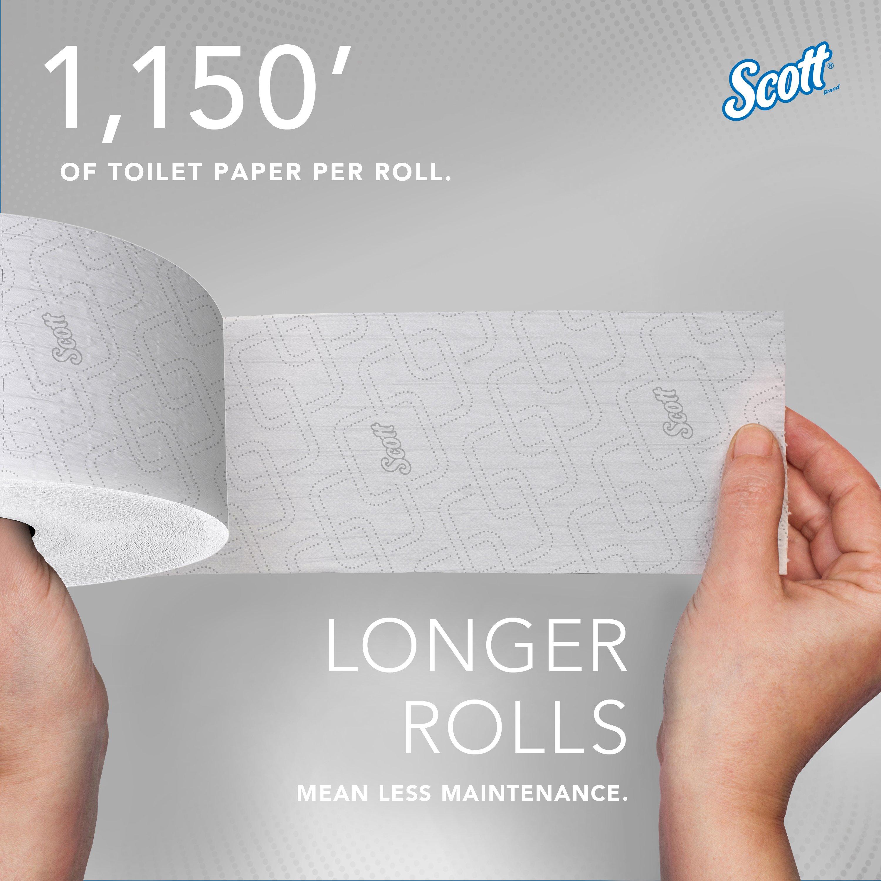 Scott® White 3-39/50 in. 2-Ply Bathroom Tissue in White (Case of 12) 