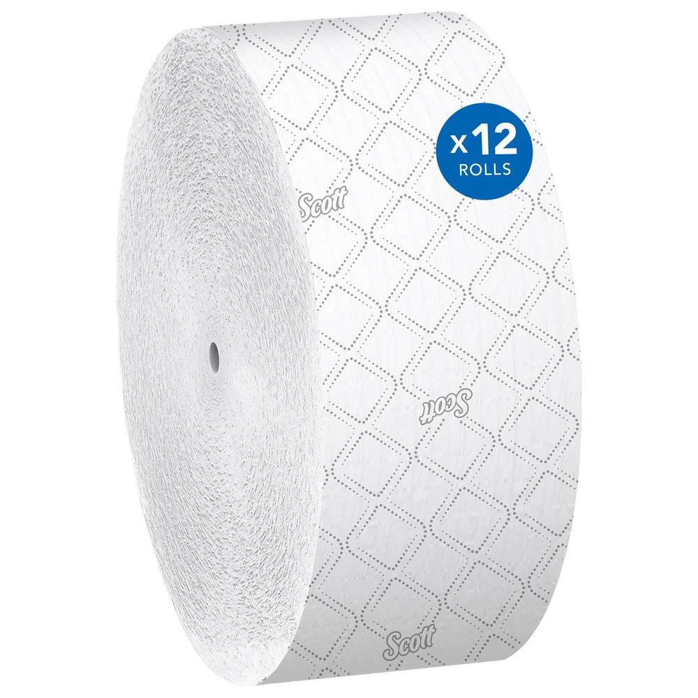 Scott® White 3-39/50 in. 2-Ply Bathroom Tissue in White (Case of 12) 