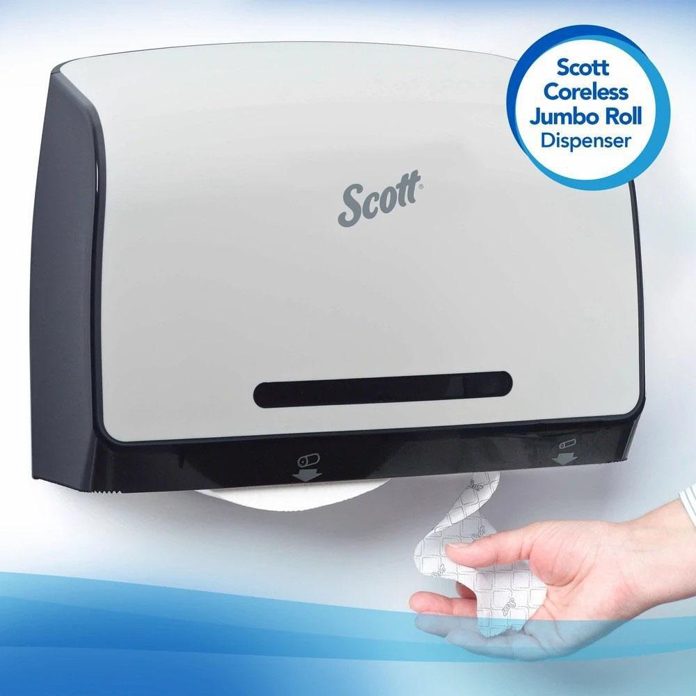 Scott&reg; White 3-39/50 in. 2-Ply Bathroom Tissue in White (Case of 12) 