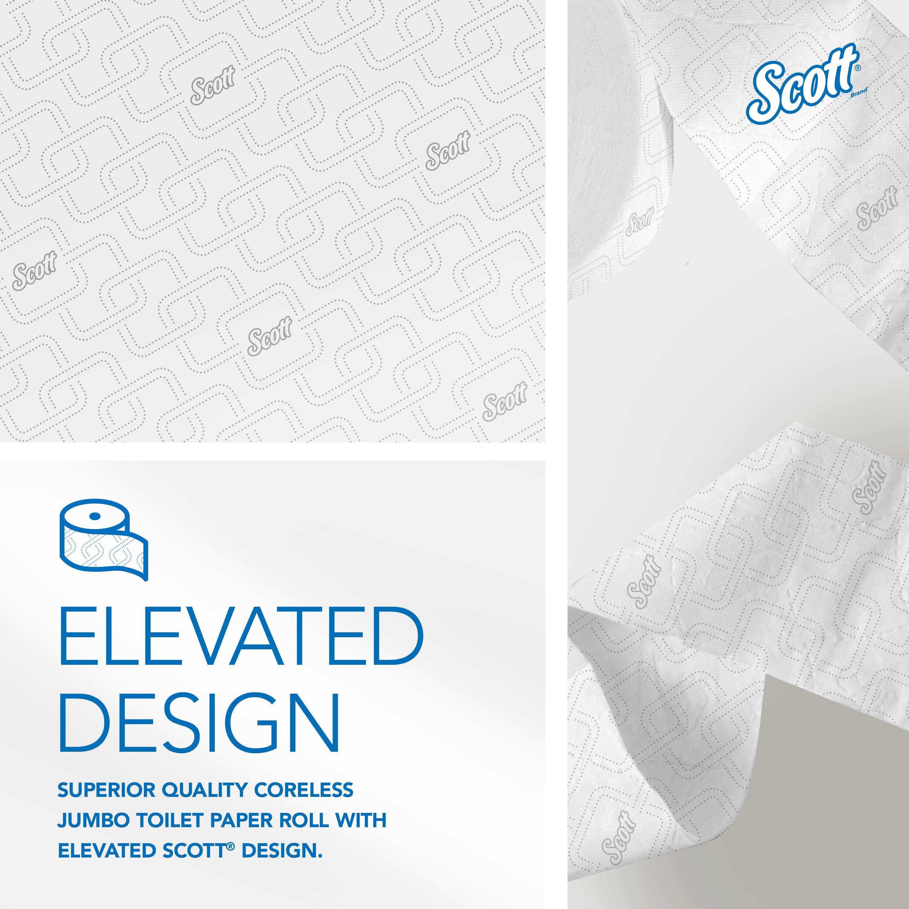 Scott&reg; White 3-39/50 in. 2-Ply Bathroom Tissue in White (Case of 12) 