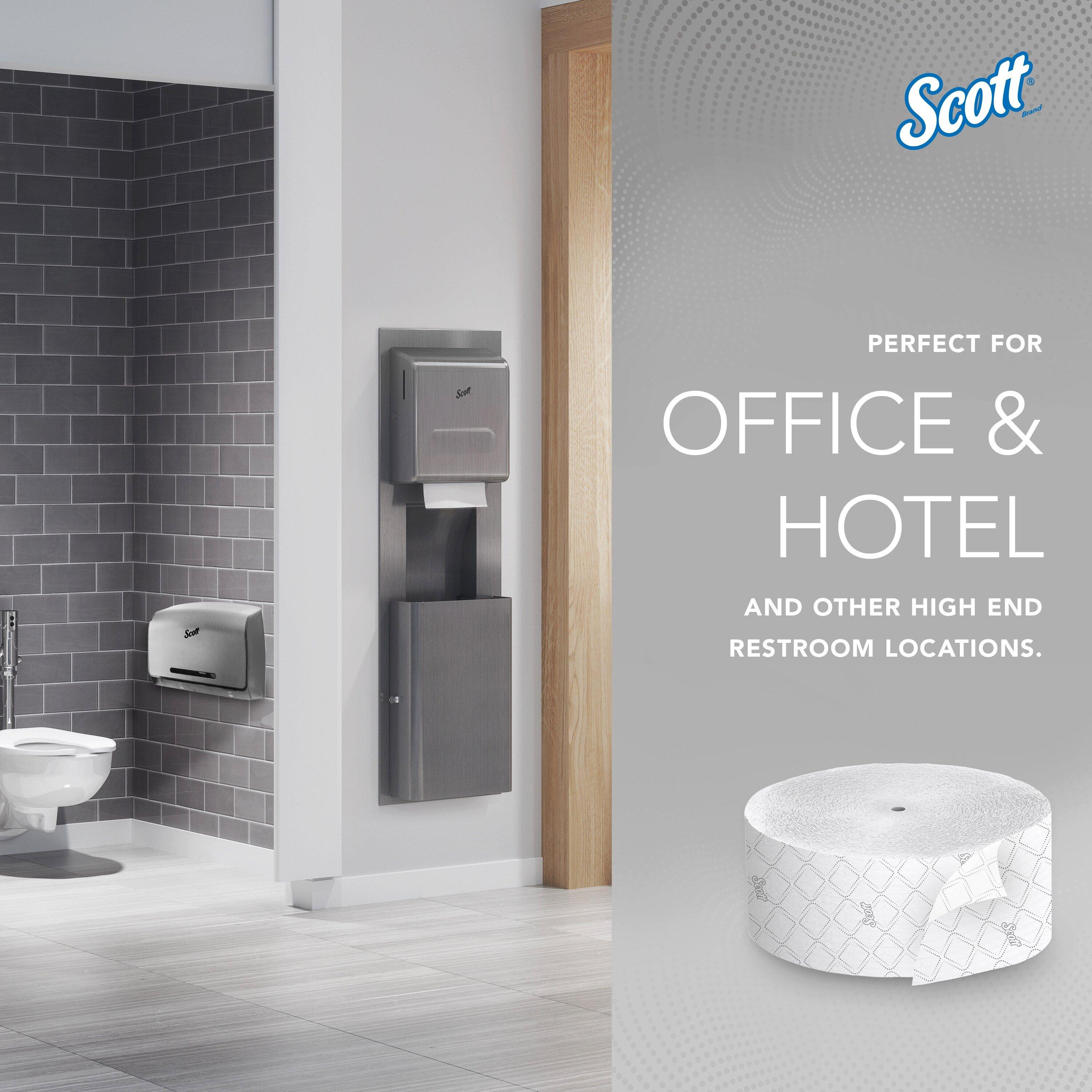Scott&reg; White 3-39/50 in. 2-Ply Bathroom Tissue in White (Case of 12) 
