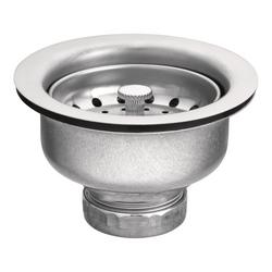 3-1/2 in. Stainless Steel Basket Strainer in Warm Matte Grey