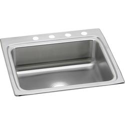 25 in. Drop-in Stainless Steel Single Bowl Kitchen Sink in Lustrous Satin