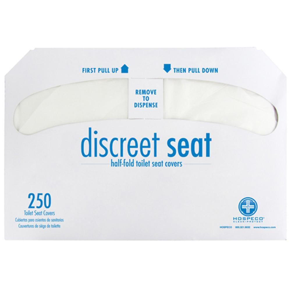 HOSPECO White Toilet Seat Cover Half-fold 
