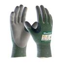 M Size Seamless Yarn Nitrile, Nylon and Polyester Gloves in Grey