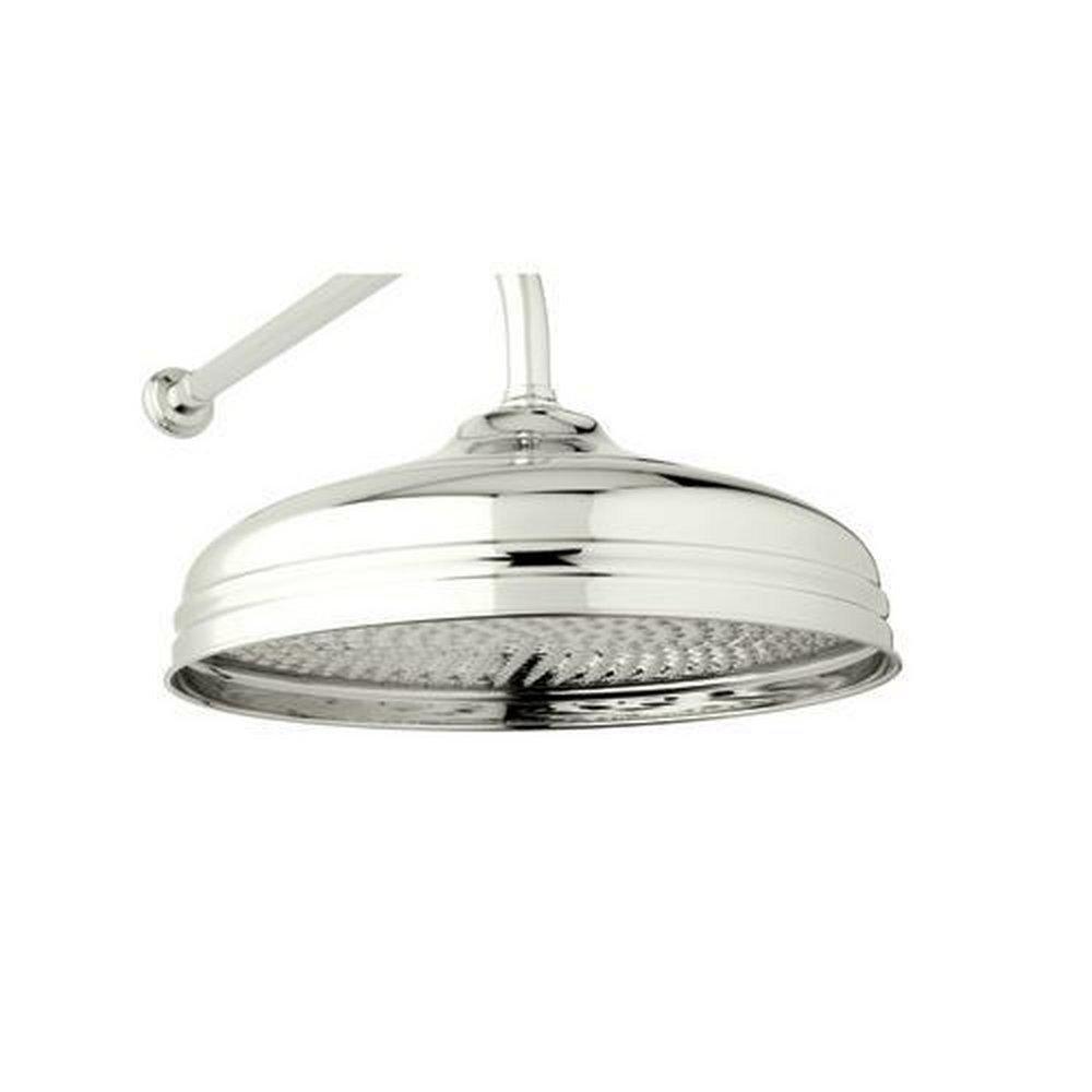 Perrin & Rowe Polished Nickel Single Function Rain Showerhead 