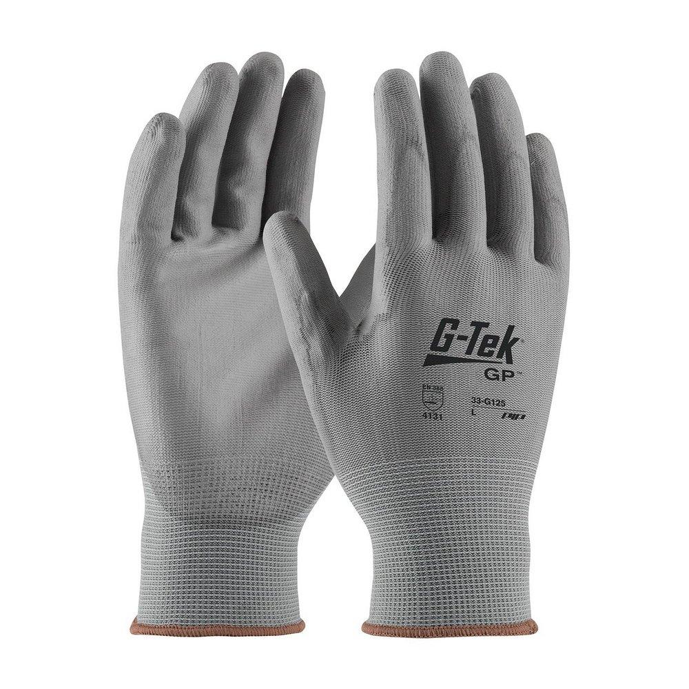 G-Tek&reg; GP&trade; Grey Polyurethane Coated Glove in Grey 