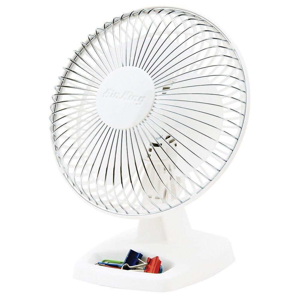 Air King America Inc White 6 in. 2-speed Polypropylene Table Fan 