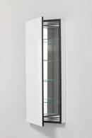 16 x 40 x 4 in. Flat Plain Left Hinge Medicine Cabinet with Electric 4-Adjustable glass shelves