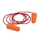 Corded Plastic and Foam Disposable Ear Plugs (Box of 100) in High Visibility Orange