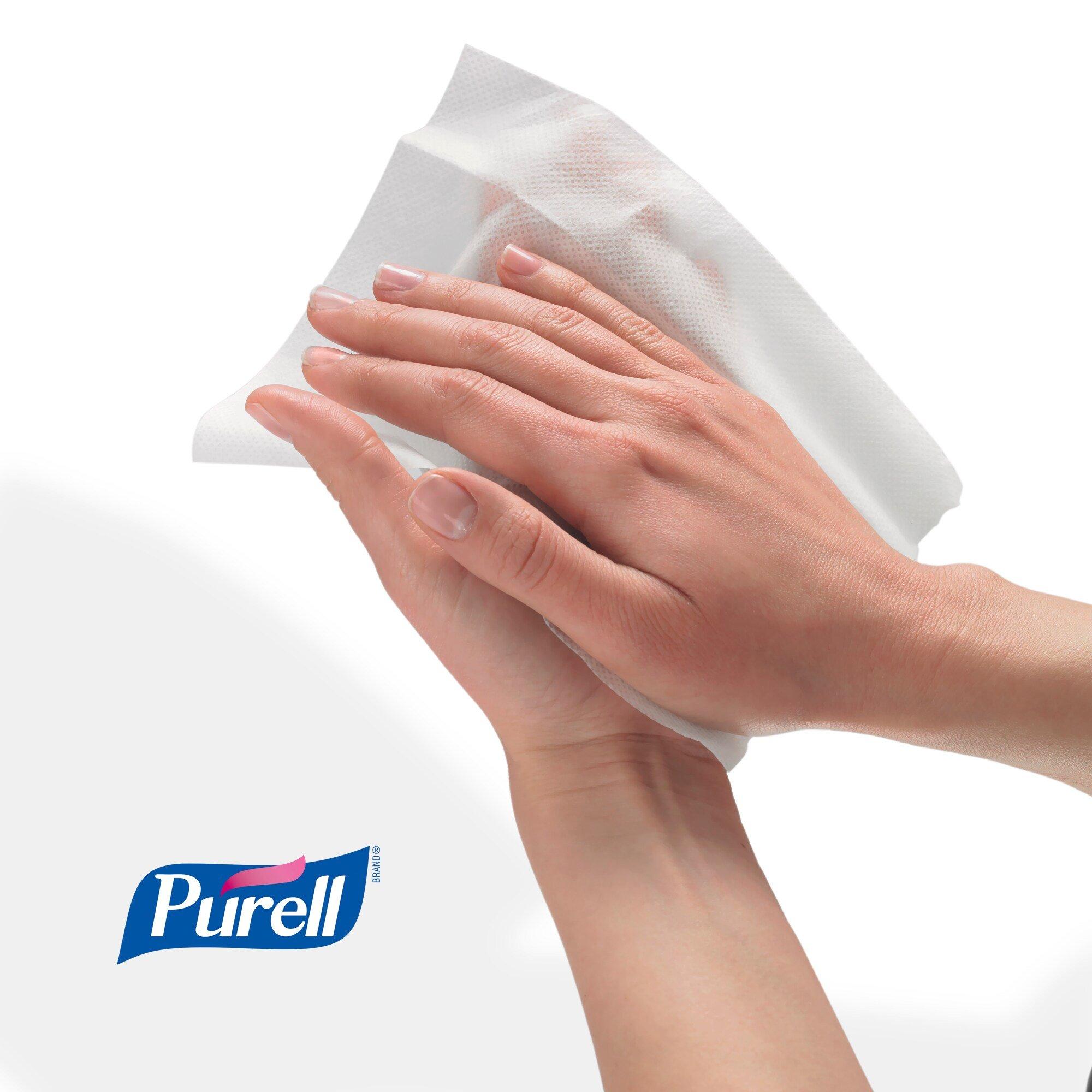 PURELL&reg; White Hand Sanitizer Wipes (Case of 6) 