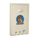 Vertical Wall Mount Baby Changing Station in Cream