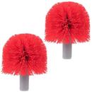 Red Replacement Head for Ergo-Toilet-Bowl Brush System 