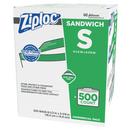 Ziploc Clear 6 in. Commercial Sandwich Bag (Case of 500) 