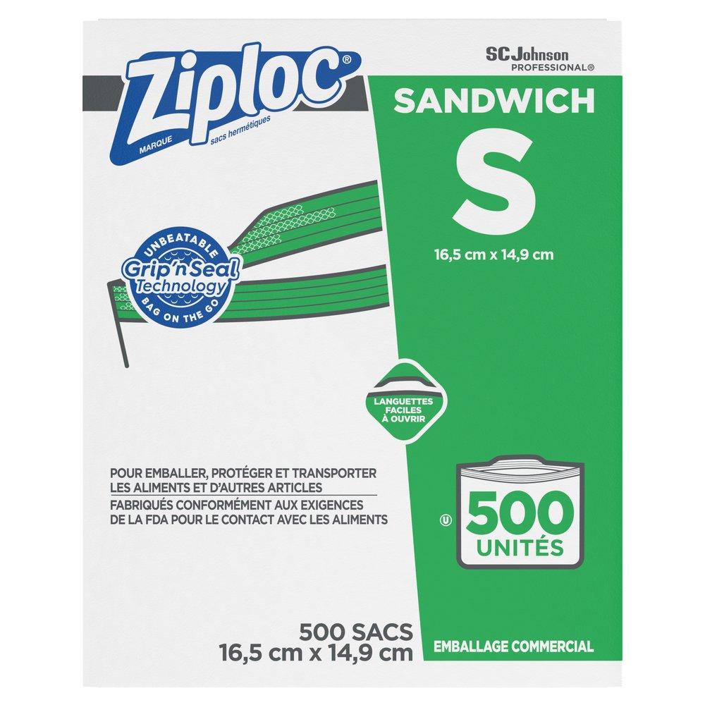 Ziploc Clear 6 in. Commercial Sandwich Bag (Case of 500) 