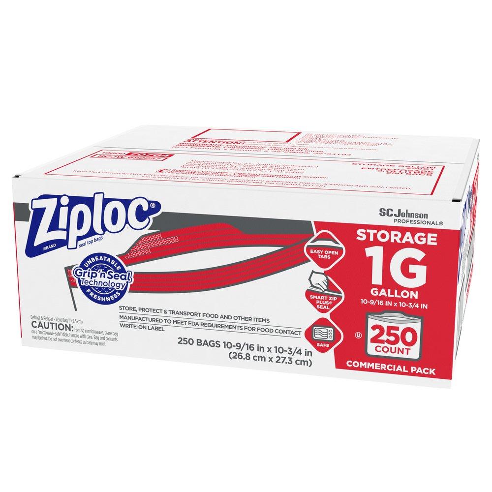 Ziploc Clear 10-9/16 in. Commercial Gallon Storage Bags (Case of 250) 