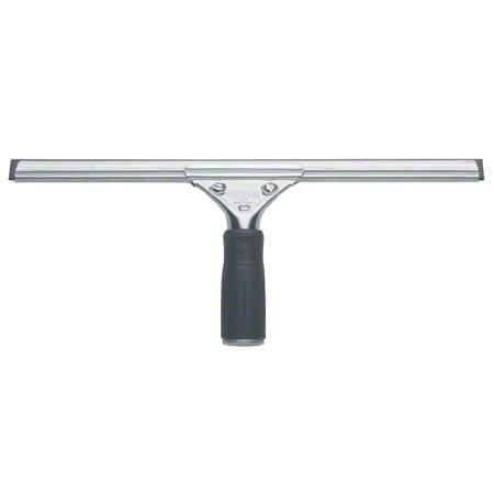 Unger Black Rubber and Stainless Steel Squeegee in Black and Silver 