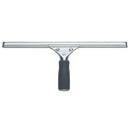 Unger Black Rubber and Stainless Steel Squeegee in Black and Silver 