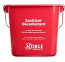 6 qt Plastic Sanitizing Kleen Pail in Red