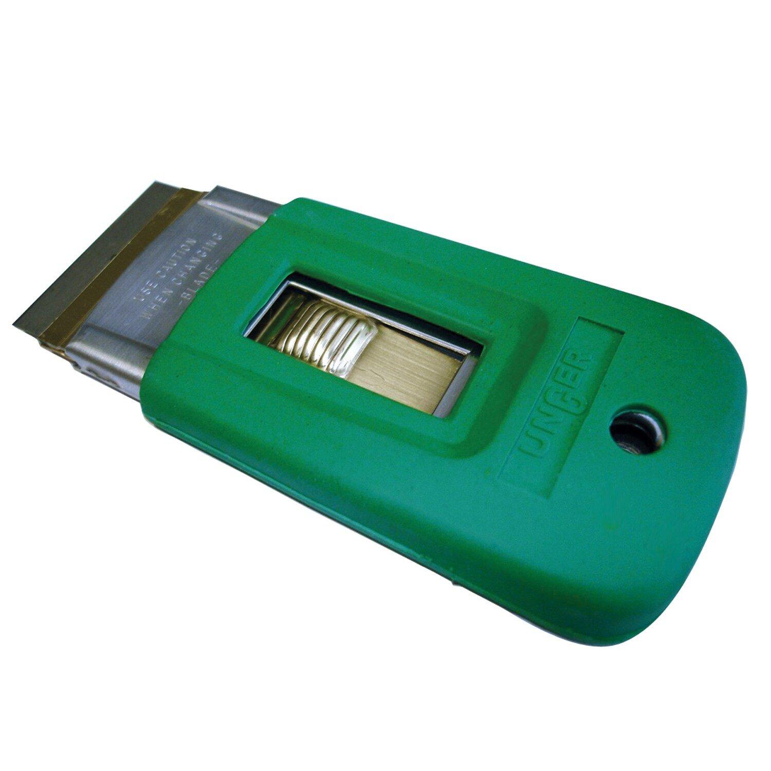 Unger Green Rubber and Stainless Steel Glass Cleaner in Green 