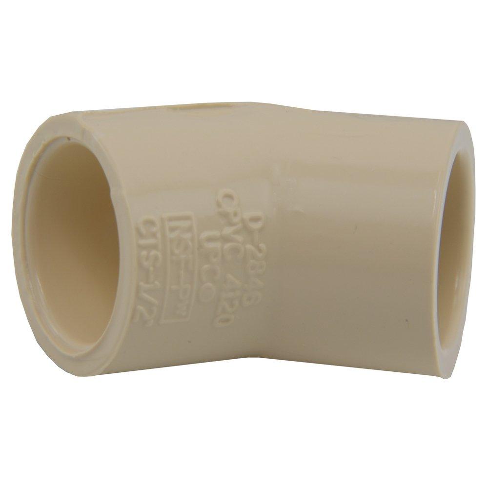 Cream CTS CPVC 45&deg; Elbow 
