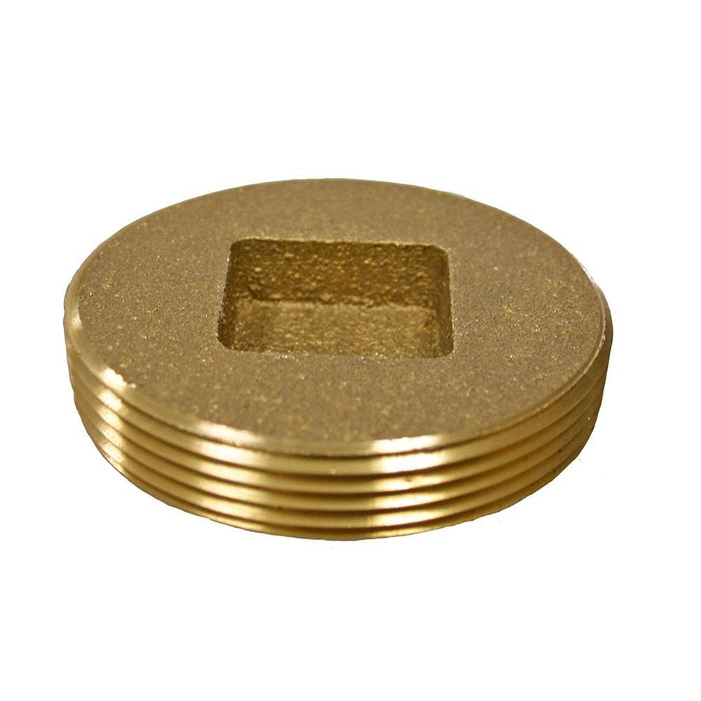 3-1/2 in. Countersunk Heavy Pattern Brass Plug 3-7/8 in. OD 