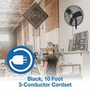 Air King America Inc 3-Blade Oscillating Wall Mount Portable Fan 