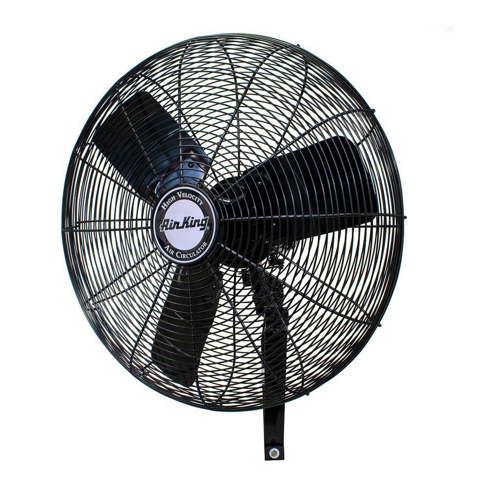 Air King America Inc 3-Blade Oscillating Wall Mount Portable Fan 